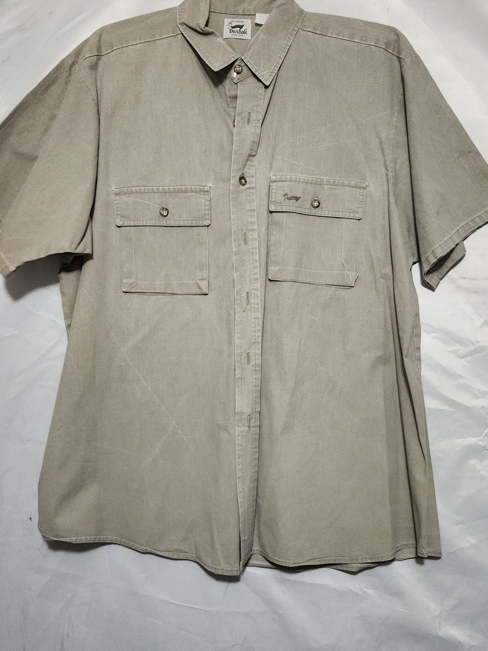 Duxbak Tan Mens Button Shirt XL